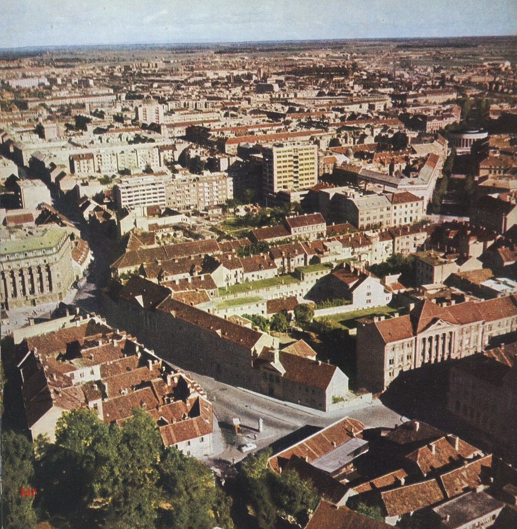 Ulica Račkoga, Martićeva 1966. godine. Panorama